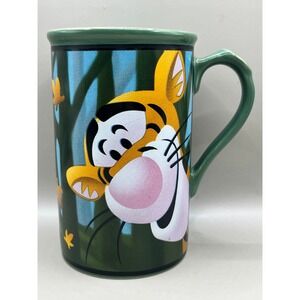 Disney Tigger Winnie the Pooh Coffee Mug Full Enthusiasm Green Ceramic 16 oz